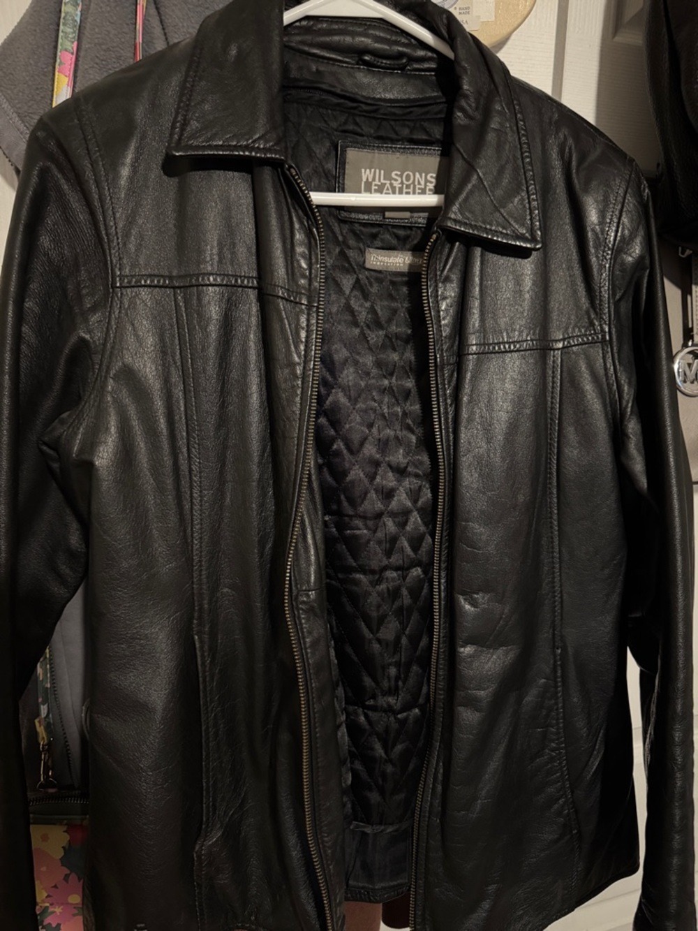 Wilsons Vintage Leather Black Women’s Thinsulate Lined Leather Jacket